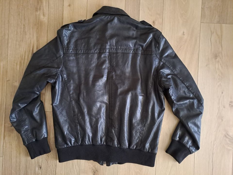 Lederjacke Maze schwarz 3XL echt Leder Herren Jungen Jungs Teens in Dürnau