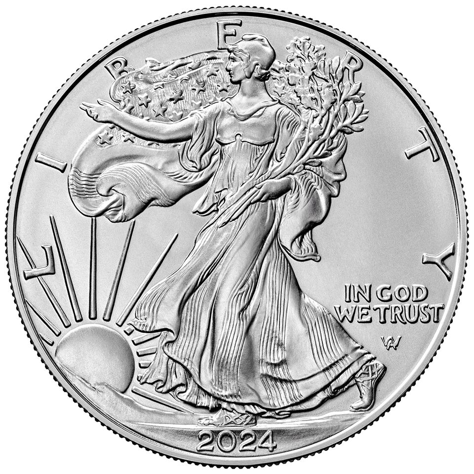 Silbermünze Silver Eagle 2024 - USA - Anlagemünze - 1 Oz ST in Wangen im Allgäu