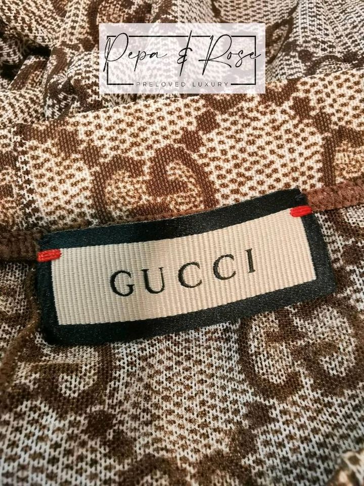 Gucci Strumpfhose mit GG Muster in Gr. S