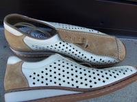 Schnürschuhe ..weiß..braun..Gr. 41 ..Rieker**neuwertig Nordrhein-Westfalen - Greven Vorschau