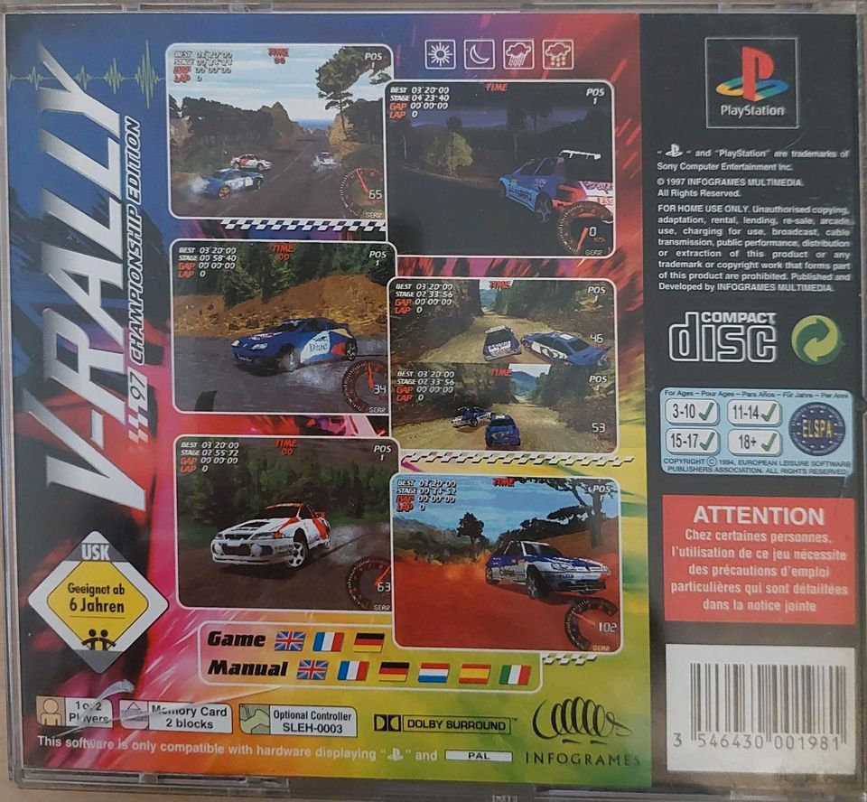 V-Rally (Playstation 1) in Burscheid