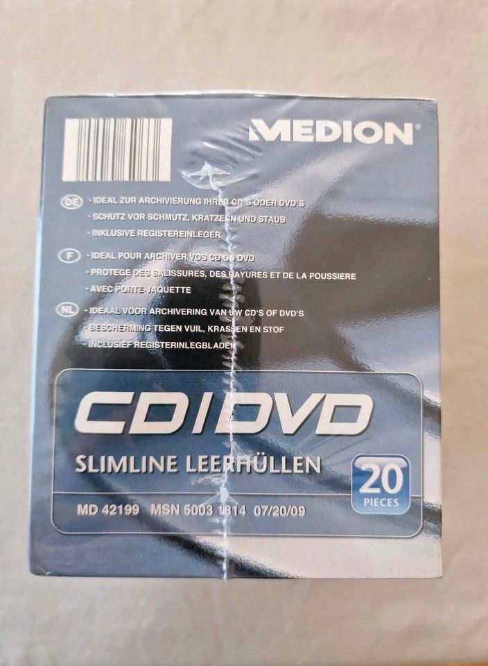 47 CD DVD Leerhüllen Slimline, teils OVP 3 DVD Rohlinge in Dortmund