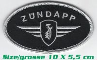 ZUNDAPP oval logo Aufnäher für KS 50 100 125 517 CS GT GTS Nordrhein-Westfalen - Emmerich am Rhein Vorschau