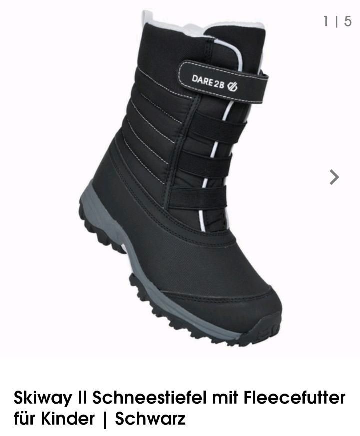 Dare2b Skiway II Schneestiefel mit Fleecefutter Schwarz  38 in Dietenhofen