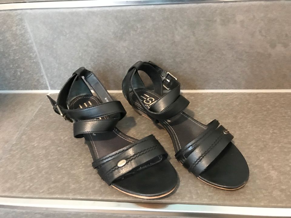 ❤️ Esprit Sandalen Gr. 38 schwarz in Würzburg