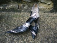 PIERRE CARDIN PUMPS HIGH HEELS 39 SCHWARZ SNAKE KROKO FELL Niedersachsen - Celle Vorschau