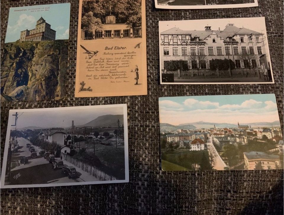 Alte Postkarten 50er Jahre - Bad Elster, Katzenstein, Dresden in Pockau