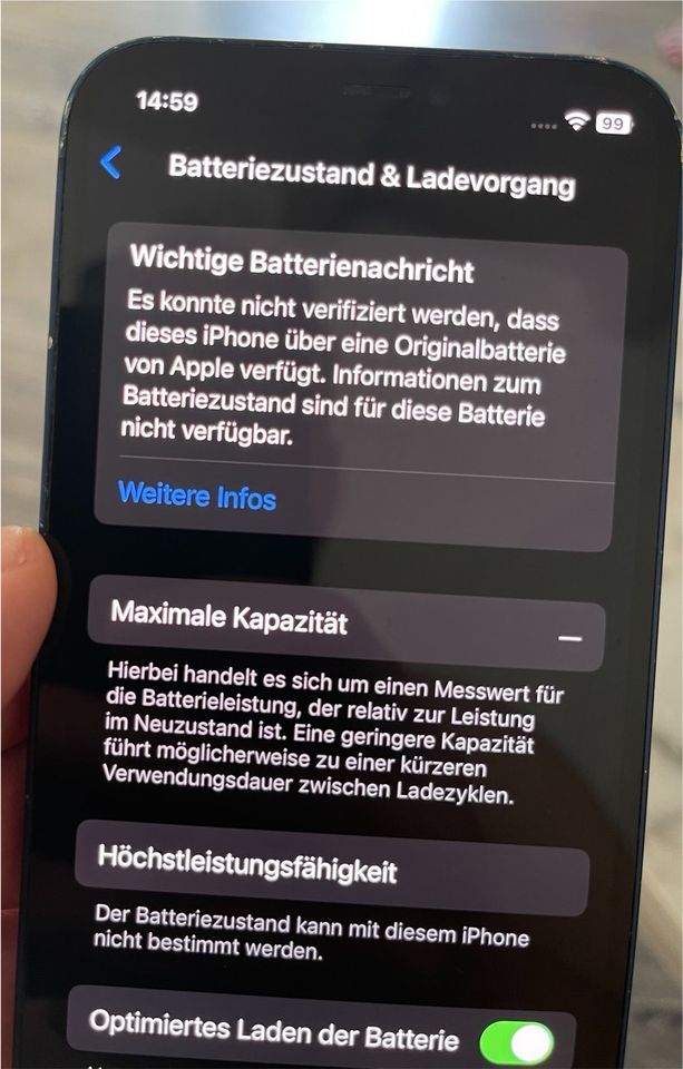 Iphone 12 in Blau in Hamburg