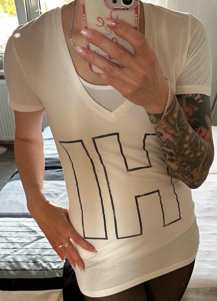 T-Shirt Bluse Top Oversize von Local Celebrity, Gr. M, Crem in Kemberg