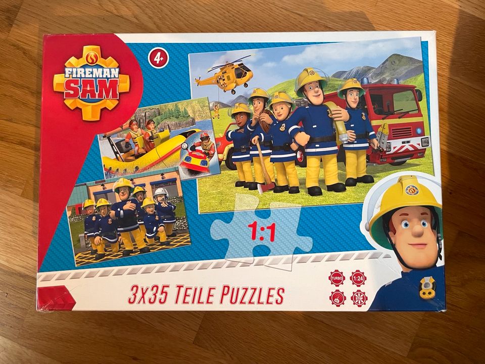 Feuerwehrmann Sam Puzzle 3x35 Stück. in Garmisch-Partenkirchen