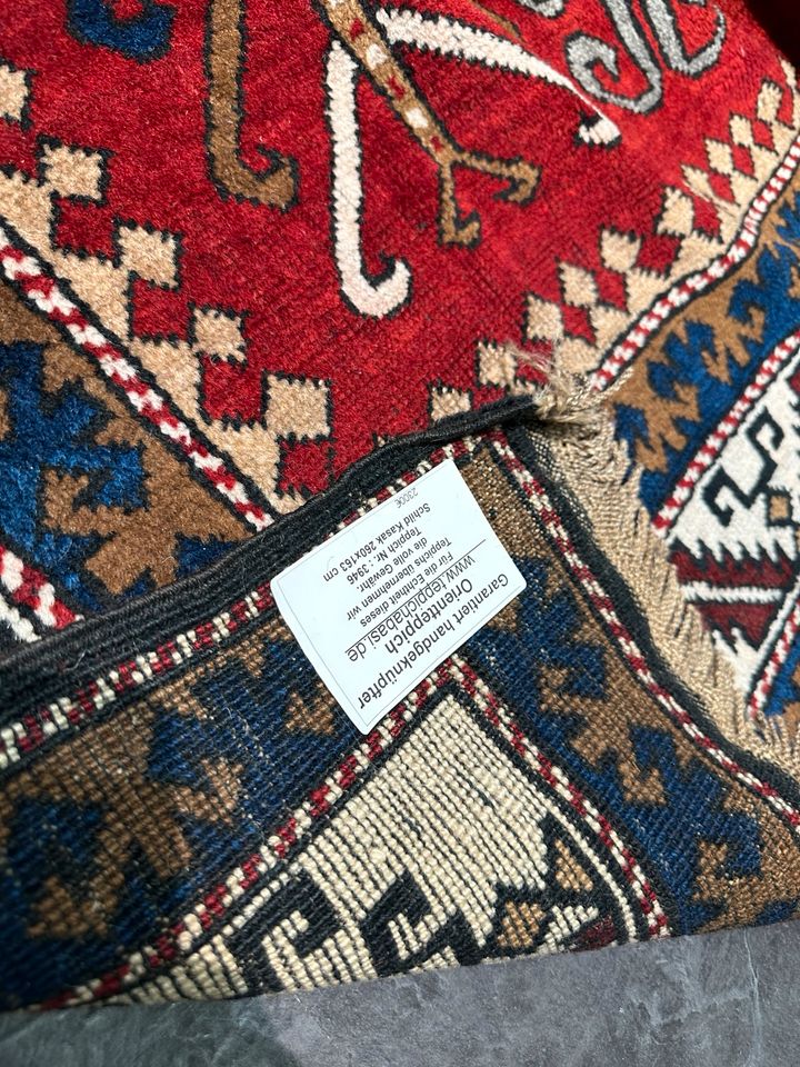 Schild Kasak 260x163 Kazak Kars Handgeknüpfte Teppich old alt rug in Berlin