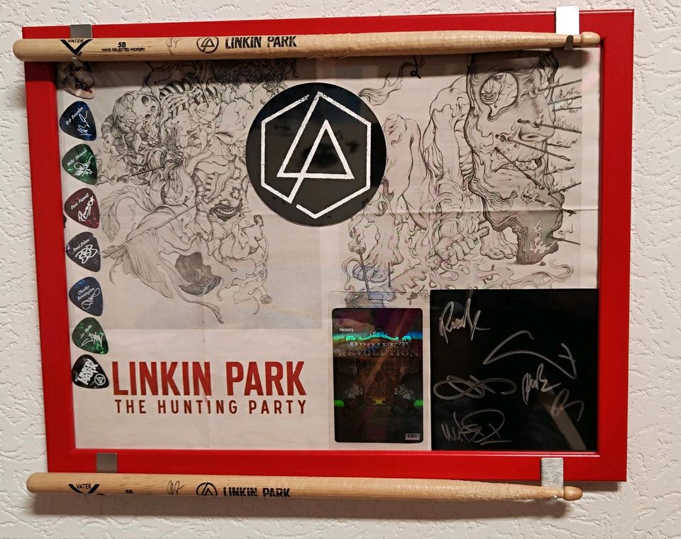 Linkin Park Drumsticks + Autogramme+ Extras in Wadern