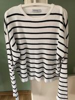 Janina Damen Oversized Pullover Pulli gestreift weiß schwarz Bayern - Weiden (Oberpfalz) Vorschau