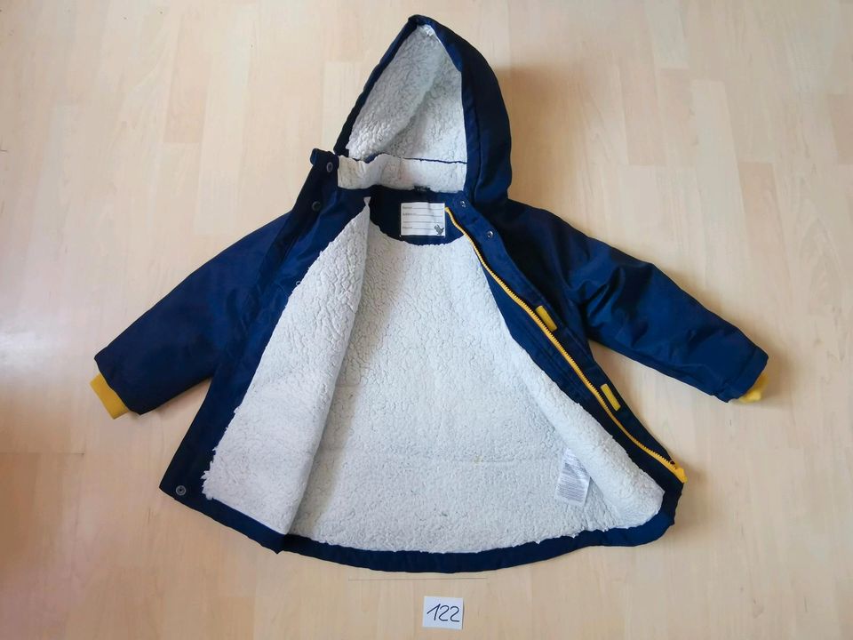 Jungen Winterjacke, kuschelig weiches Teddyfutter, 122 in Lappersdorf