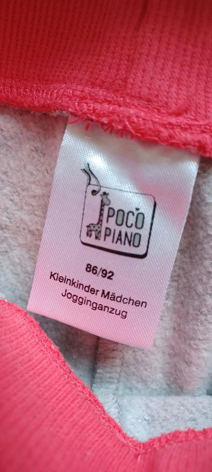 Poco Piano Jogginganzug, Größe 86 92 in Bedburg