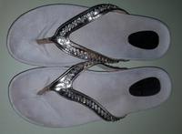 Zehentrenner Rose'Gold Strasssteine Gr.  41 Neu Sachsen-Anhalt - Allstedt Vorschau