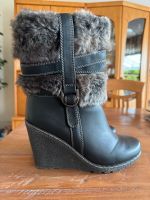 Winterstiefel Gr. 40 mit Keilabsatz, sehr guter Zustand Schleswig-Holstein - Wacken Vorschau