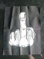 Mittelfinger Backpatch neu Punk , Biker, Kutte Dithmarschen - Wesselburen Vorschau