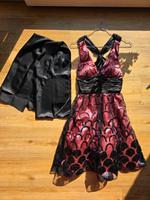 Cocktailkleid, Größe XS,  rosa/schwarz Niedersachsen - Friesoythe Vorschau