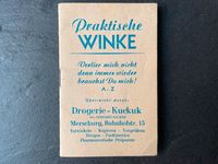 Prospekt Werbung PRAKTISCHE WINKE Drogerie Kuckuk Merseburg 50er Sachsen-Anhalt - Wengelsdorf Vorschau