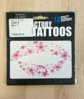 Party Festival Tattoo Lips Lippen Tattoo Blumen Rosa Weiß **NEU** Dresden - Südvorstadt-Ost Vorschau