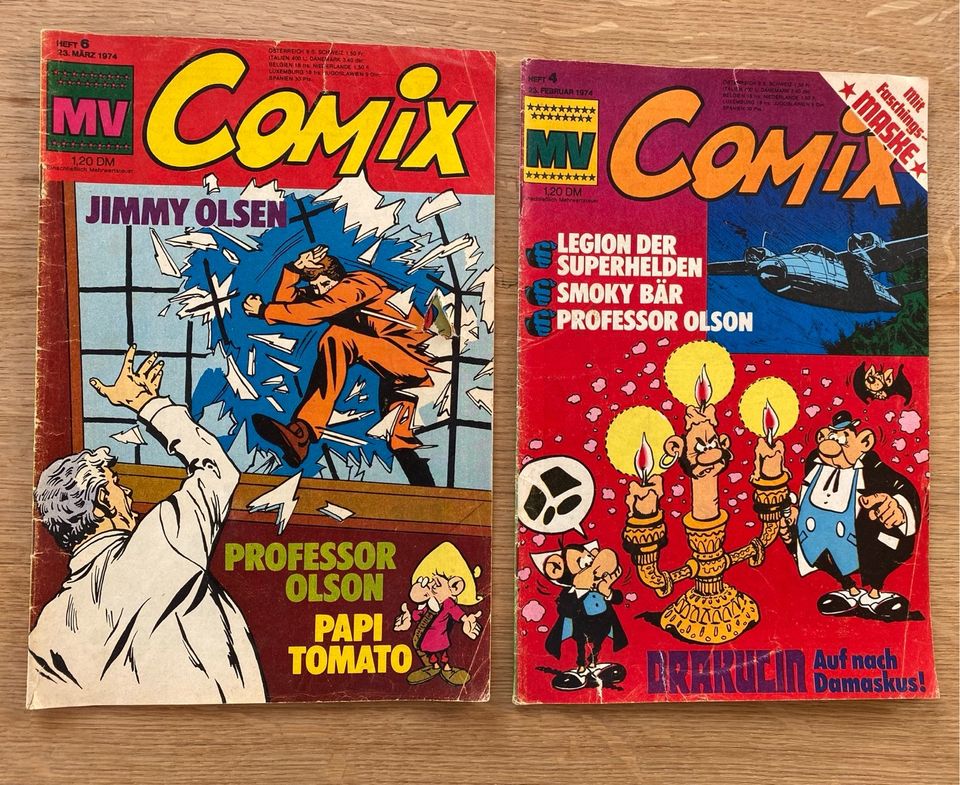 MV Comix Heft 4 und 6 von 1974 in Schlaitdorf