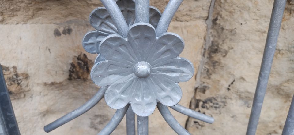 Fenstergitter Französischer Balkon verzinkt Balkongeländer in Dresden