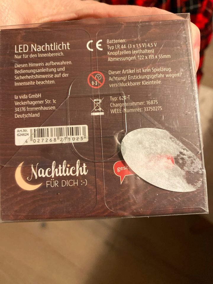 Nachtlicht mit Batterie Haus Deko Licht Lampe in Wuppertal