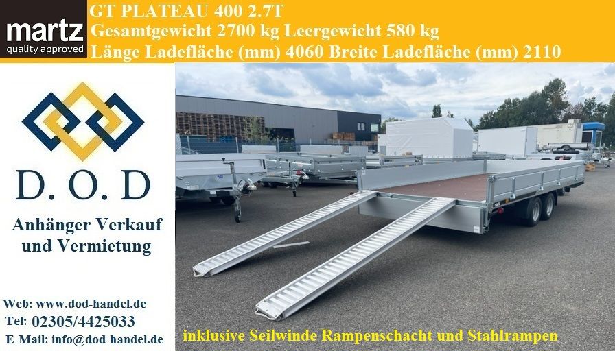 Allzwecktransporter Universaltransporter 4 x 2m 2700kg in Castrop-Rauxel