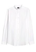 H&M Stehkragenhemd Premium Cotton Gr. XS Regular Fit Herren Hemd Hessen - Hanau Vorschau