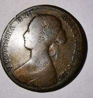1863 Half Penny Great Britain Young Head Victoria Sachsen - Lugau Vorschau
