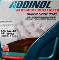 NEU Motoröl Addinol 5w-40 original Ölgebinde 5l Rheinland-Pfalz - Schönecken Vorschau