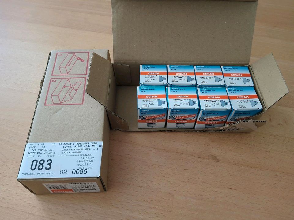 18x Osram GU5.3 Halogenlampe 50W neu in Bremen