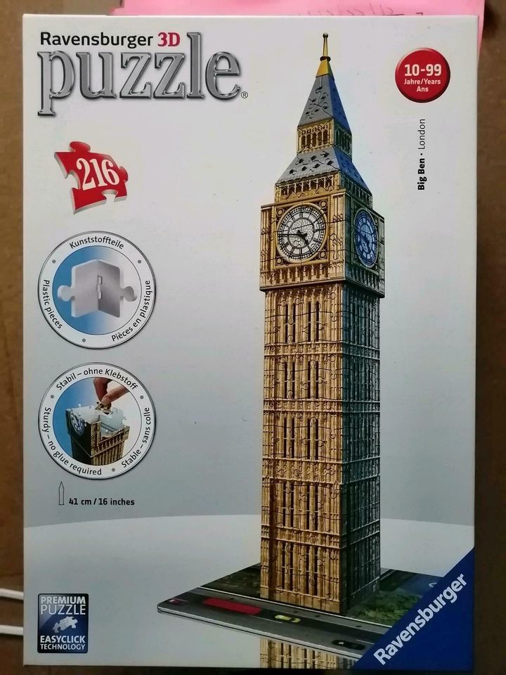 3 D Puzzle Big Ben in Sulzemoos