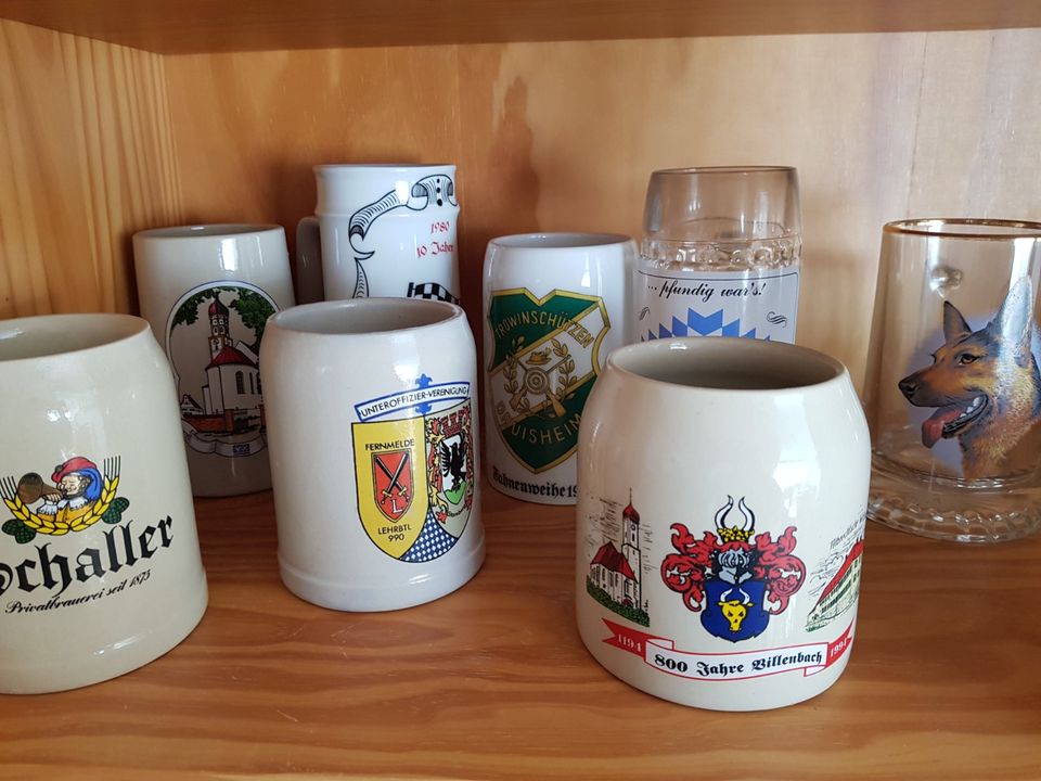 Bier - Krüge in Tapfheim