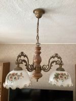 Floral Wohn-/ Esszimmer Lampe/ Leuchte Messing Eiche massiv Thüringen - Hildburghausen Vorschau