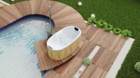 Spavio® GFK Badezuber Hot Tub Badefass 2 Personen Ofuro Ofen Nordrhein-Westfalen - Dormagen Vorschau