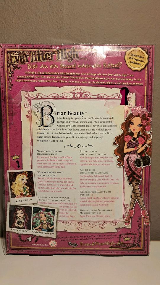 Ever After High Puppe "Briar Beauty, BFX27, NEU & OVP in Schnaittach