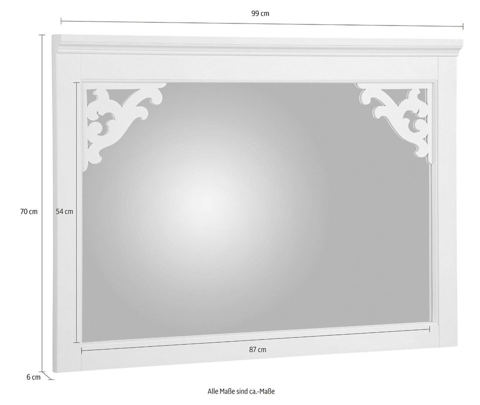Home affaire Spiegel Arabeske, mit gefrästen Holzverzierungen in Löhne