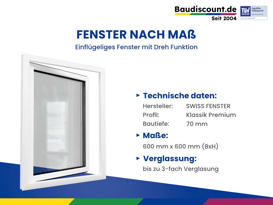 Swiss Fenster Klassik Premium | Fenster nach Maß kaufen | Kunststofffenster  online in Berlin - Wilmersdorf | eBay Kleinanzeigen ist jetzt Kleinanzeigen