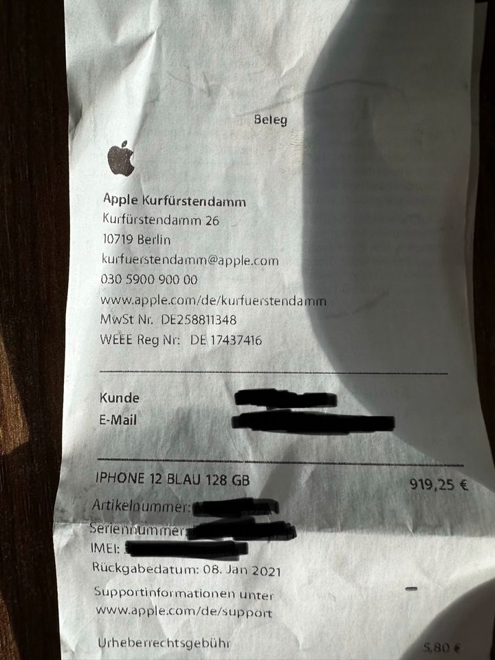 iPhone 12 - Blau - 128Gb in Am Mellensee
