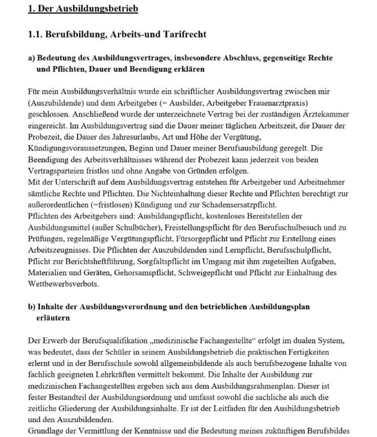 Berichtsheft MFA Baden Württemberg in Traitsching