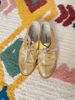 Tolle Italienische Goldene 100% Leder Schuhe von Claudia Ciutti Hannover - Linden-Limmer Vorschau