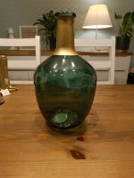 Glasflasche Vase grün goldfarben Niedersachsen - Hanstedt Vorschau