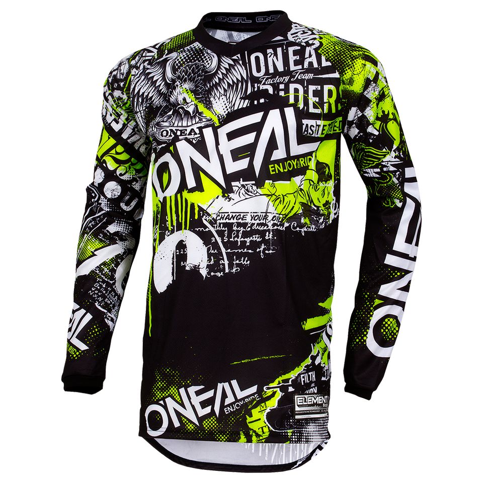 Oneal ELEMENT Kinder Jersey ATTACK schwarz/neongelb Gr.: L in Genthin