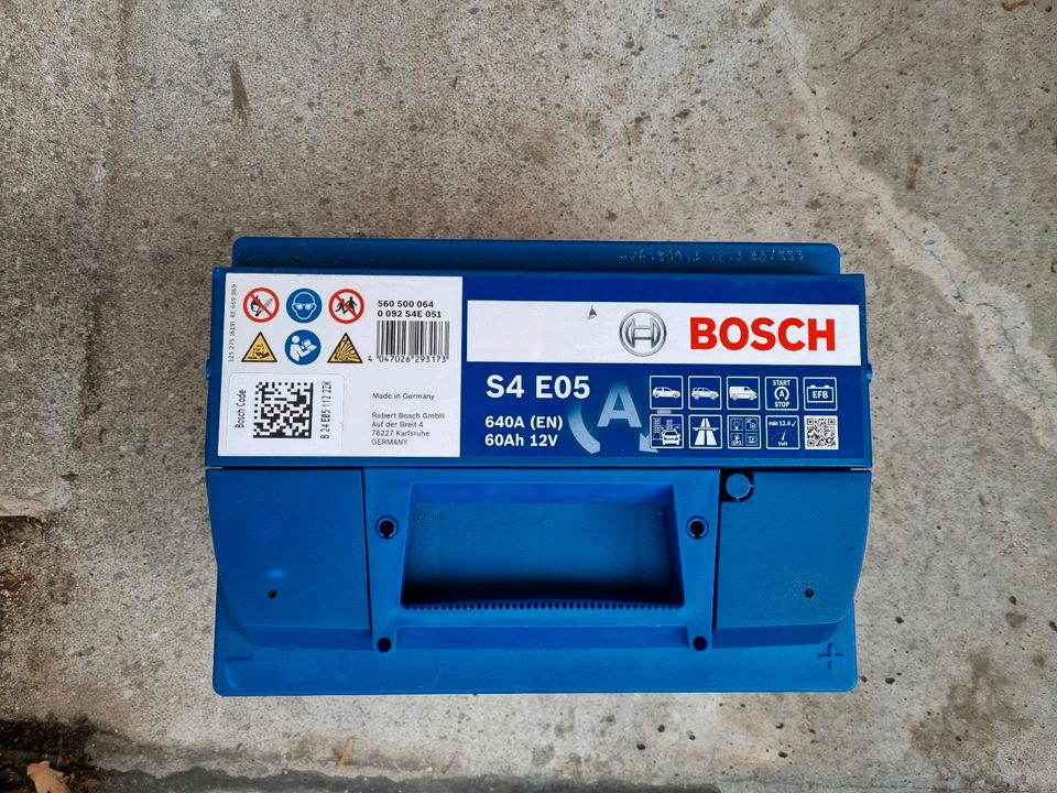 NEU! Bosch Autobatterie 60Ah EFB S4 E05 54 55 57 63 in Gelsenkirchen