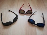 3 Sonnenbrillen,mit blauen Kunststoffglas/schwarz,schwarz/rot.Top Bayern - Ochsenfurt Vorschau