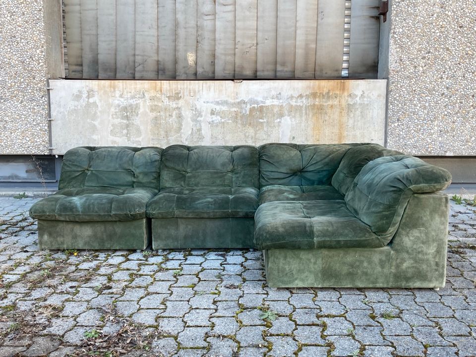 WK Möbel Vintage Modular Ledersofa Wohnlandschaft Cor Ära 70er in München