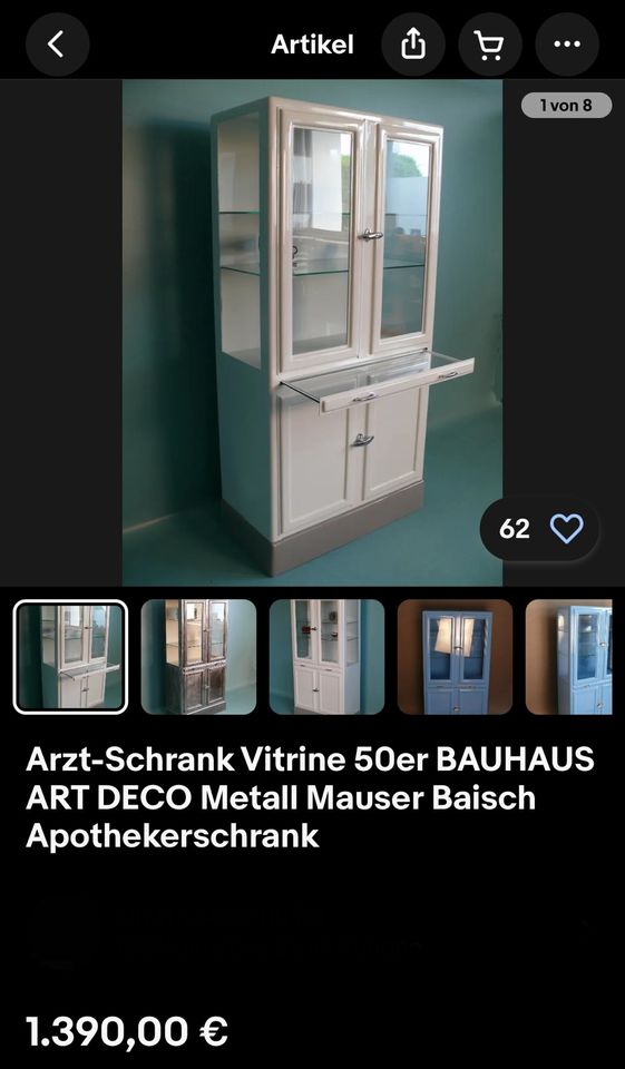 Apothekerschrank aus den 50er Jahren in Waren (Müritz)