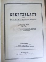 Gesetzblatt der DDR 1952 Band 1 und 2 - DDR Ostalgie Bad Doberan - Landkreis - Elmenhorst/Lichtenhagen Vorschau